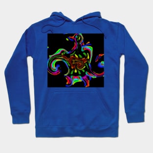 Neon Rainbow - Disco Duck Hoodie